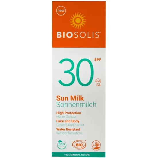 Lapte de soare cu protectie solara, SPF 30+, 100ml Biosolis