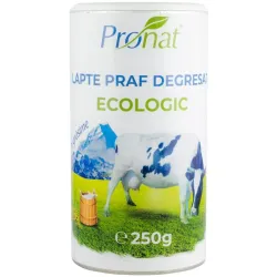 Lapte praf bio degresat, 1% grasime, 250g Pronat