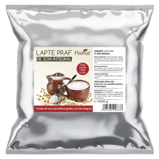 Lapte praf de soia, 1kg Pronat