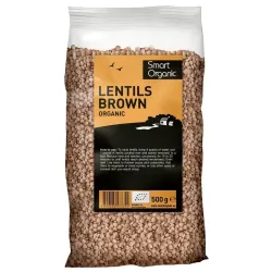 Linte maro eco 500g Smart Organic Linte maro eco 500g Smart Organic