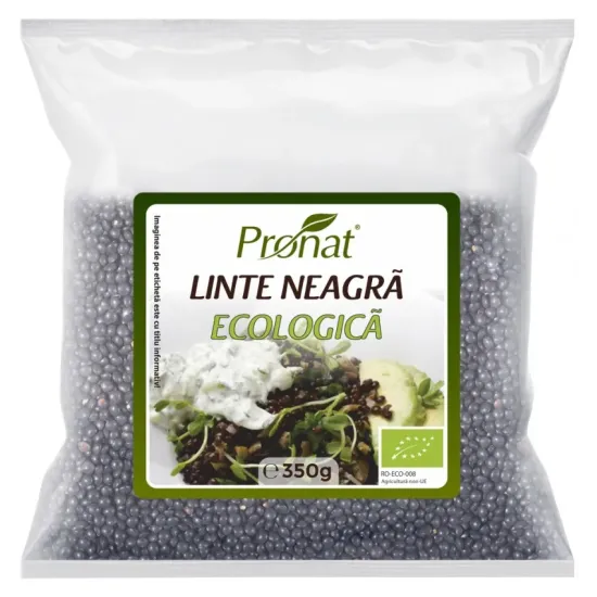 Linte neagra bio (beluga), 350g Pronat