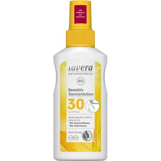 Lotiune bio pentru protectie solara LSF 30, 100ml Lavera