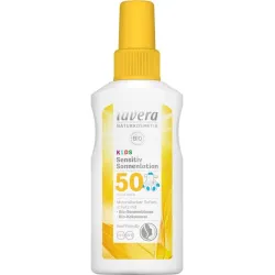 Lotiune bio pentru protectie solara LSF 50, pentru copii, 100ml Lavera Lotiune bio pentru protectie solara LSF 50, pentru copii, 100ml Lavera