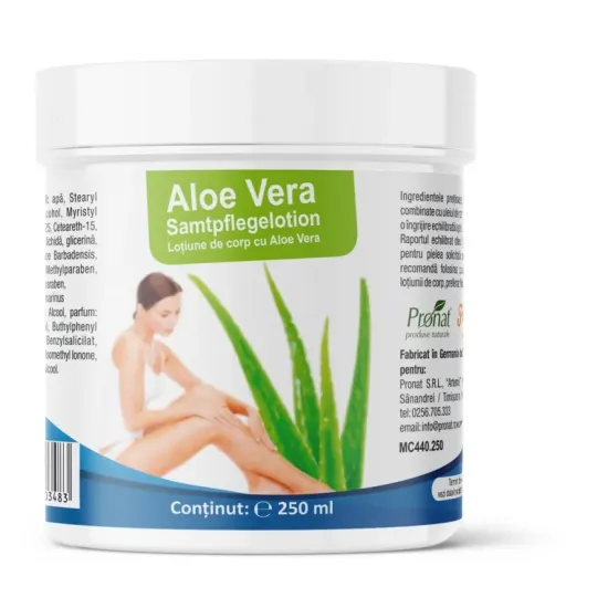 Lotiune de corp cu aloe vera, 250ml Medicura