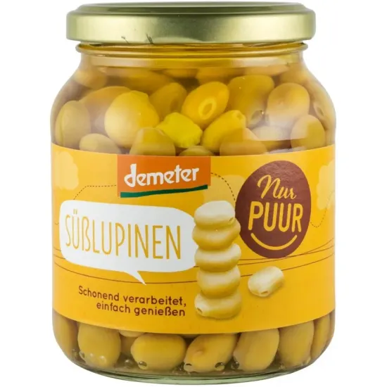 Lupin dulce bio si demeter, 340g Nur Puur