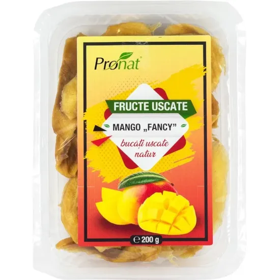 Mango Fancy Fructe uscate natur 200g Pronat