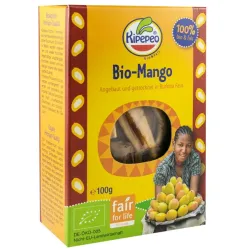 Mango bio si fairtrade, bucati uscate, 100g Kipepeo Mango bio si fairtrade, bucati uscate, 100g Kipepeo