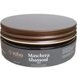 Masca pentru fata cu argila Ghassoul si ulei de argan, 200ml, Isha Masca pentru fata cu argila Ghassoul si ulei de argan, 200ml, Isha