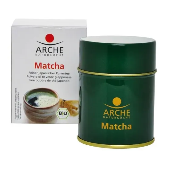 Matcha pulbere fina de ceai verde japonez bio, 30g Arche