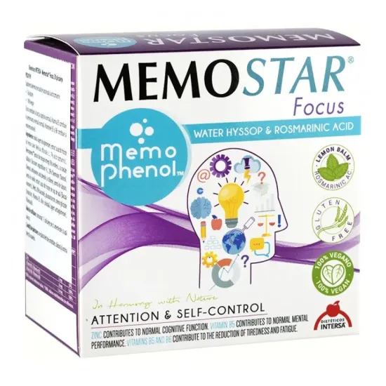 Memostar® Focus, 30 pliculete Dieteticos Intersa