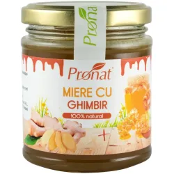 Miere cu ghimbir, 220g Pronat Miere cu ghimbir, 220g Pronat