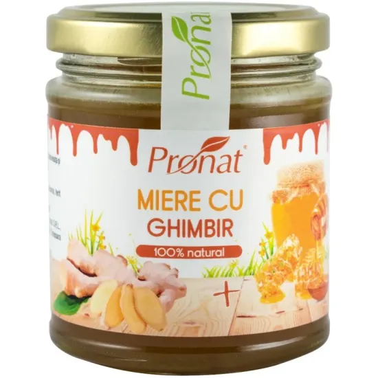 Miere cu ghimbir, 220g Pronat