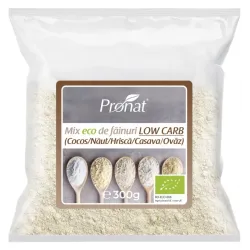 Mix bio de fainuri Low Carb, 300g Pronat Mix bio de fainuri Low Carb, 300g Pronat