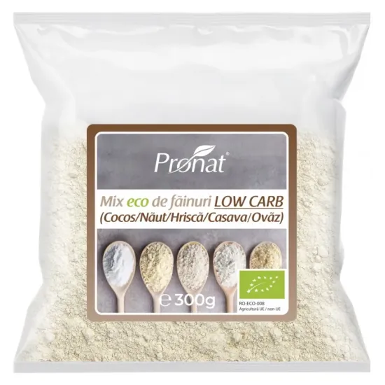 Mix bio de fainuri Low Carb, 300g Pronat