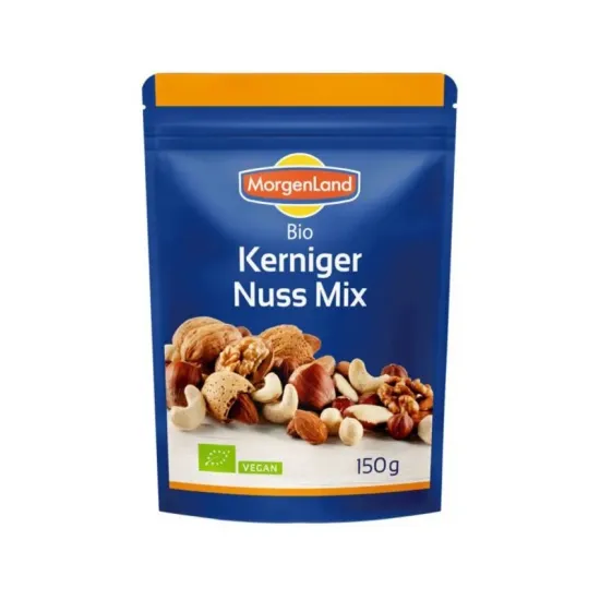 Mix bio de nuci, alune, migdale si caju, 150g Morgenland