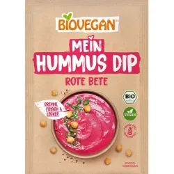 Mix bio pentru sos de hummus cu sfecla rosie, 55g Biovegan Mix bio pentru sos de hummus cu sfecla rosie, 55g Biovegan