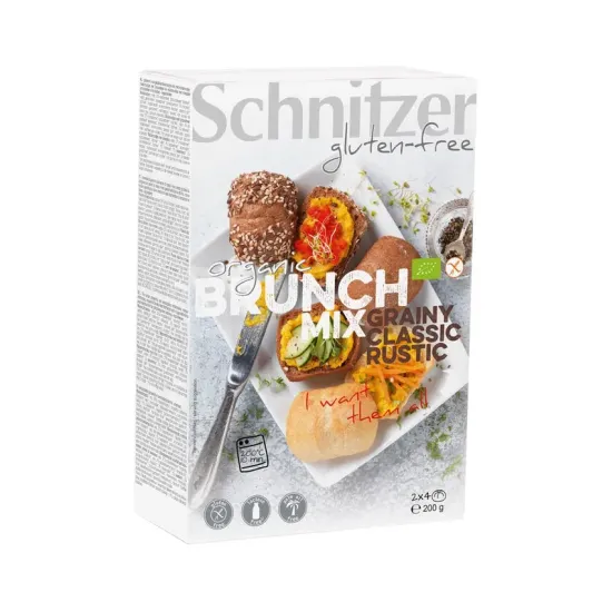 Mix de chifle bio fara gluten pentru mic dejun, 2x4 buc 200g Schnitzer Gluten Free