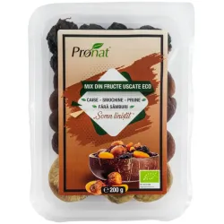 Mix de fructe uscate bio Somn linistit, caise, smochine si prune, fara samburi, 200g Pronat Mix de fructe uscate bio Somn linistit, caise, smochine si prune, fara samburi, 200g Pronat