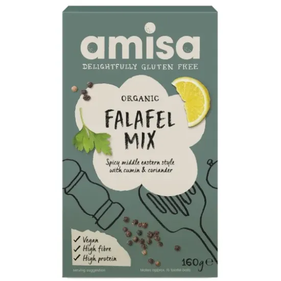 Mix pentru falafel fara gluten eco 160g AMISA Mix pentru falafel fara gluten eco 160g AMISA