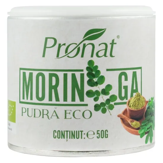 Moringa bio pudra, 50g Pronat