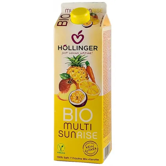 Multi Sunrise Suc bio din amestec de fructe, 1000ml Hollinger