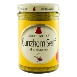 Mustar bio cu seminte de mustar intregi, 160ml Zwergenwiese Mustar bio cu seminte de mustar intregi, 160ml Zwergenwiese