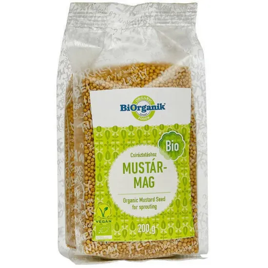 Mustar boabe pentru germinat bio 200g  Biorganik