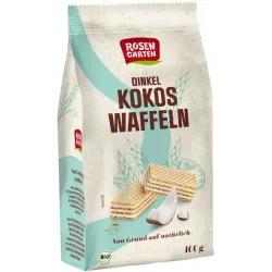 Napolitane bio din grau spelta cu crema de cocos, 100g Rosen Garten Napolitane bio din grau spelta cu crema de cocos, 100g Rosen Garten