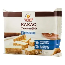 Napolitane cu crema de cacao, 65g Hammer Muhle Napolitane cu crema de cacao, 65g Hammer Muhle