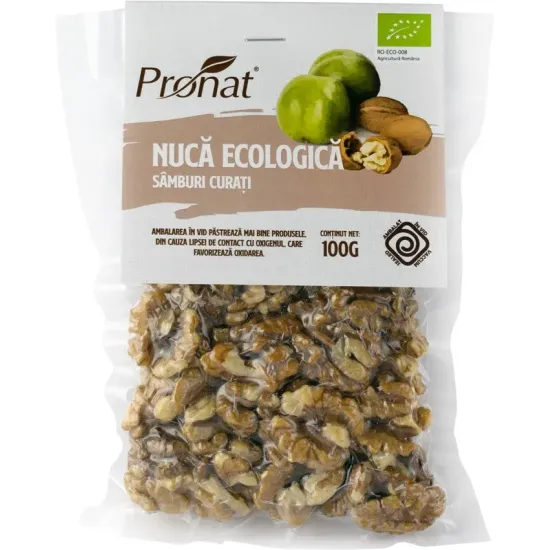 Nuca bio samburi curati, 100g Pronat