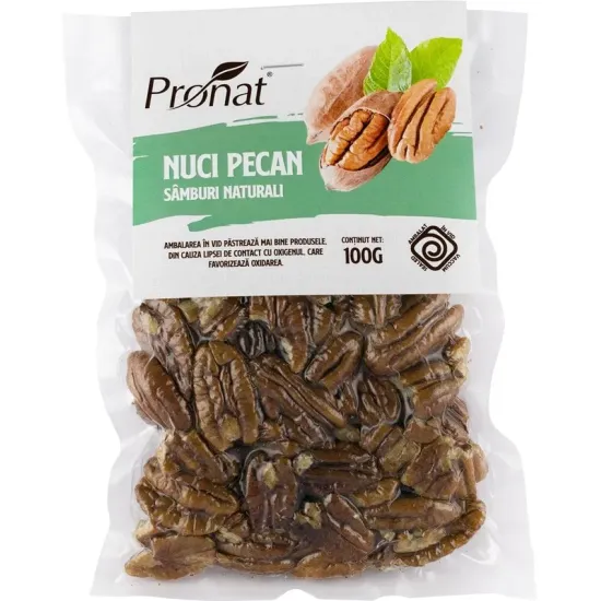 Nuci pecan, samburi naturali 100g Pronat