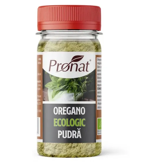 Oregano bio pudra, 40g Pronat