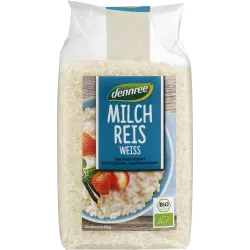 Orez alb pentru orez cu lapte bio 500g Dennree