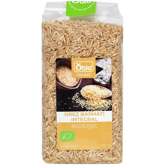 Orez basmati integral bio 500g Obio