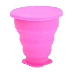 PAHAR PLIABIL PENTRU IGIENIZAREA CUPEI MENSTRUALE ROZ 225ML ME LUNA PAHAR PLIABIL PENTRU IGIENIZAREA CUPEI MENSTRUALE ROZ 225ML ME LUNA