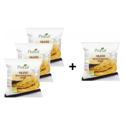 Pachet 4 buc la pret de 3 buc Falatite® Mix bio din faina de naut cu condimente pentru clatite, 4 x 250g Pronat Pachet 4 buc la pret de 3 buc Falatite® Mix bio din faina de naut cu condimente pentru clatite, 4 x 250g Pronat