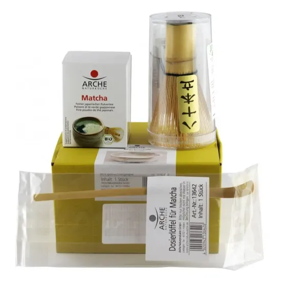 Pachet cadou ceai si ustensile matcha original japonez Arche