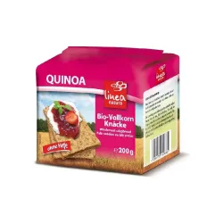Paine bio crocanta din faina integrala de quinoa, 200g Linea Natura Paine bio crocanta din faina integrala de quinoa, 200g Linea Natura
