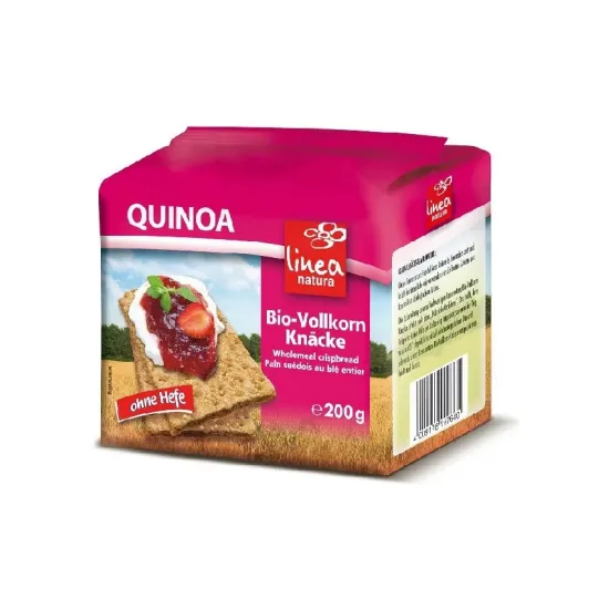 Paine bio crocanta din faina integrala de quinoa, 200g Linea Natura