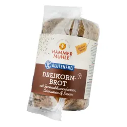 Paine din trei cereale cu seminte de floarea-soarelui, seminte de in, susan, 300g Hammer Muhle Paine din trei cereale cu seminte de floarea-soarelui, seminte de in, susan, 300g Hammer Muhle