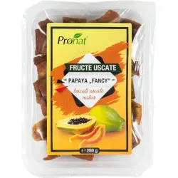 Papaya Fancy Fructe uscate natur 200g Pronat Papaya Fancy Fructe uscate natur 200g Pronat
