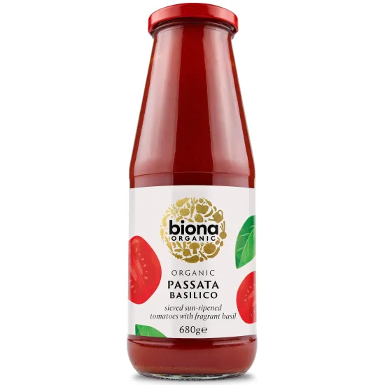 Pasatta cu busuioc bio 680g Biona