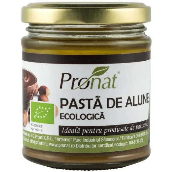 Pasta de alune bio, 170g Pronat