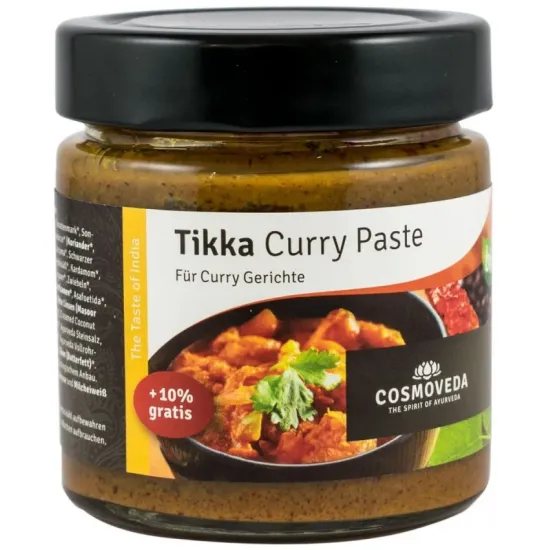 Pasta de curry bio Tikka, 175g Cosmoveda