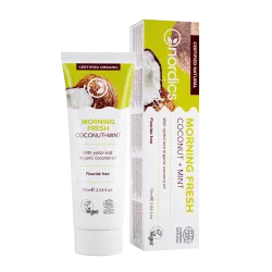 Pasta de dinti Morning Fresh cu cocos si menta bio, 75ml Nordics