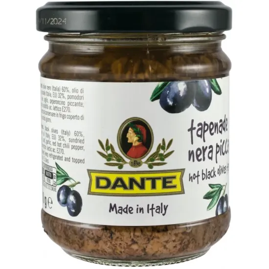 Pasta de masline picanta, 180g Dante