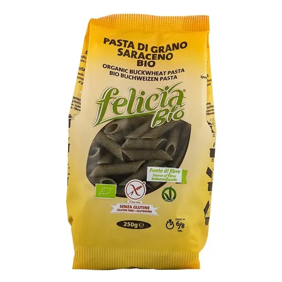 Penne bio din faina de hrisca, 250g Felicia