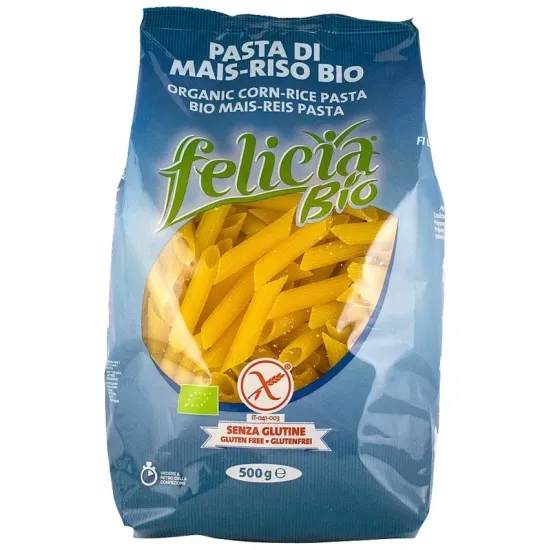 Penne bio din malai si orez, 500g Felicia