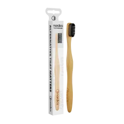 Periuta de dinti pt. adulti din bambus, GRI, Nordics