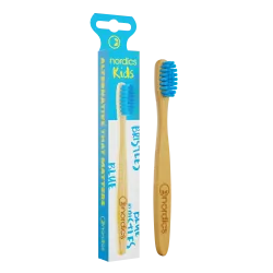 Periuta de dinti pt. copii din bambus, ALBASTRA, Nordics